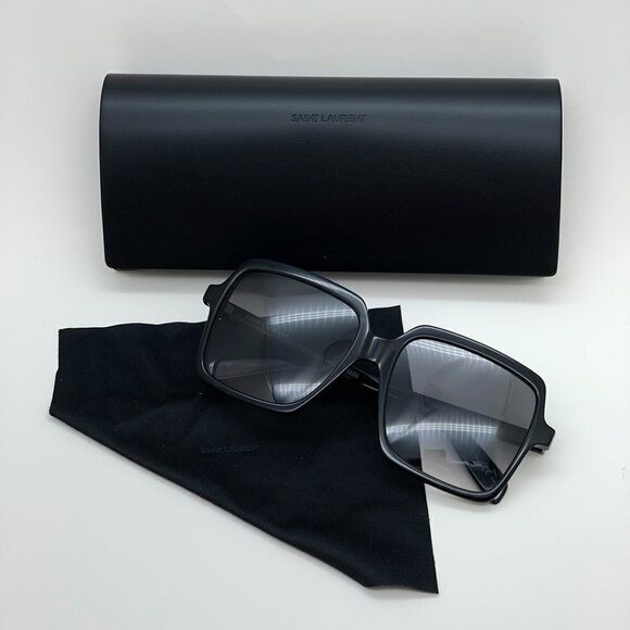 NEW Saint Laurent SL174 001 Black Gradient Oversized Women Sunglasses main image 8